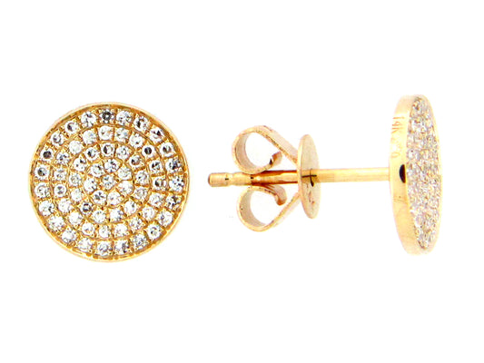 DIAMOND DISC EARRING