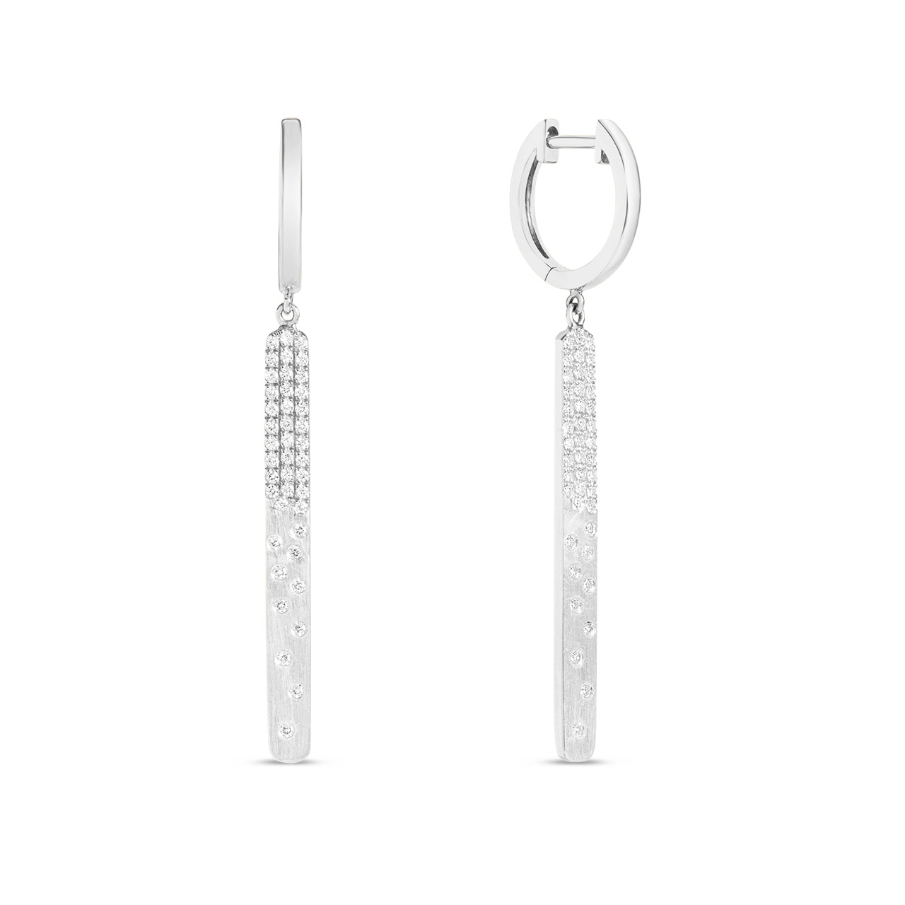 Diamond Petite Confetti Bar Dangle Earring