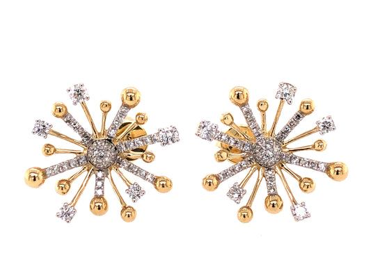 DIAMOND BAUBLE STUD EARRING