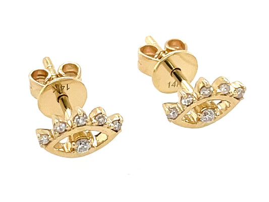 DIAMOND EYE STUD EARRING