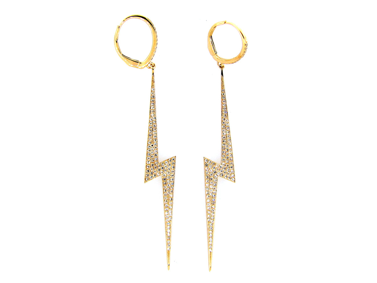 DIAMOND EARRING, 14KY (N)