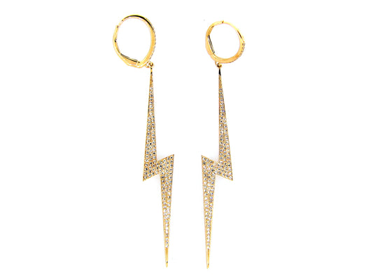 DIAMOND EARRING, 14KY (N)