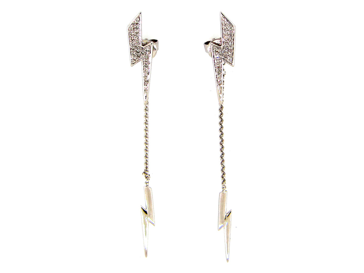 DIAMOND DOUBLE LIGHTENING EARRING