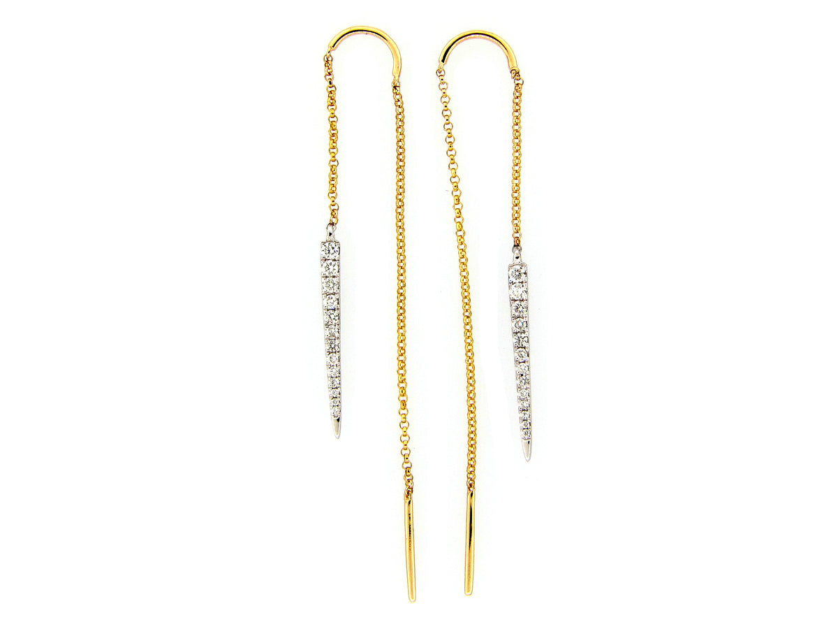 DIAMOND THREAD EARRING