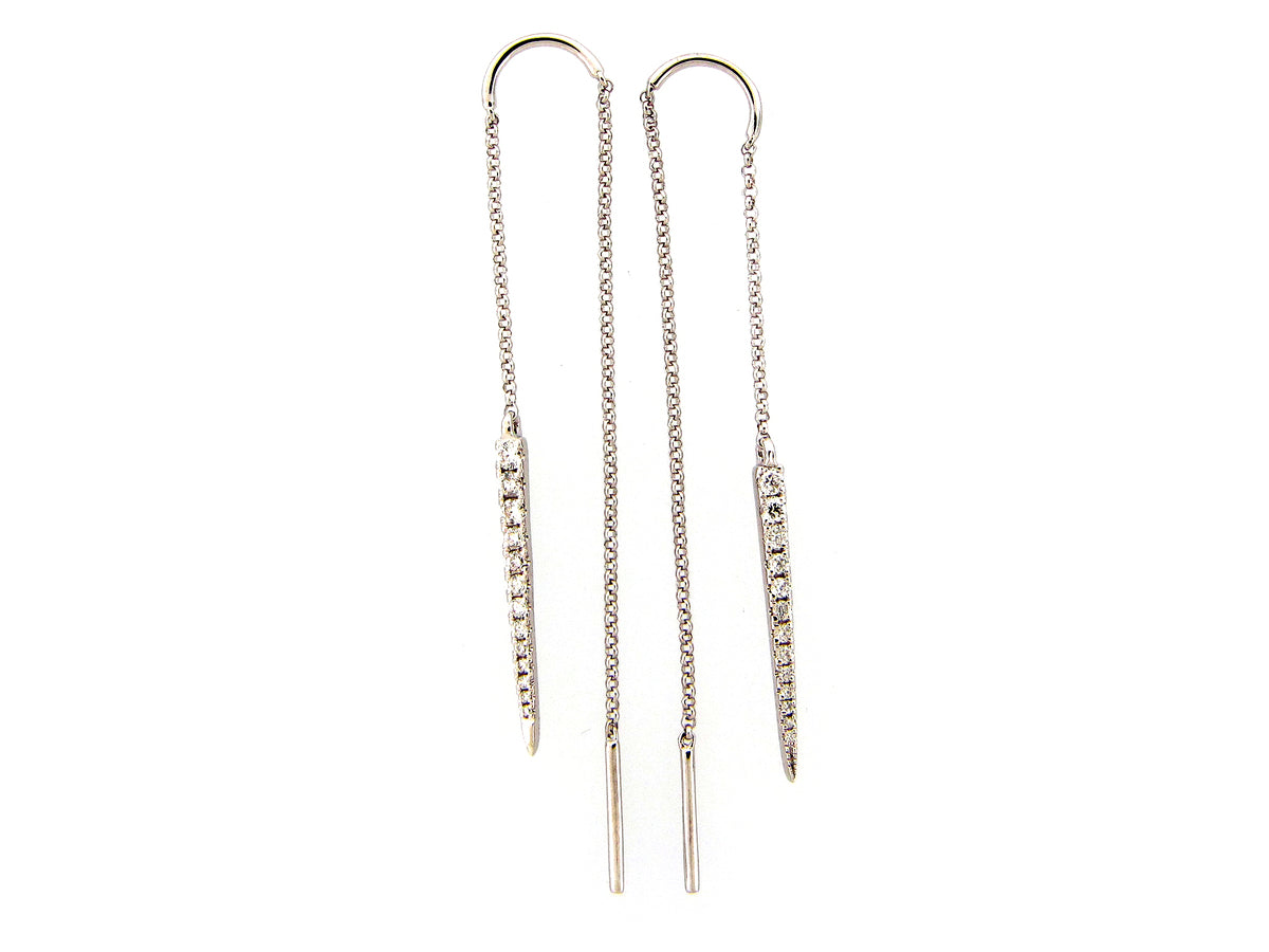 DIAMOND THREAD EARRING