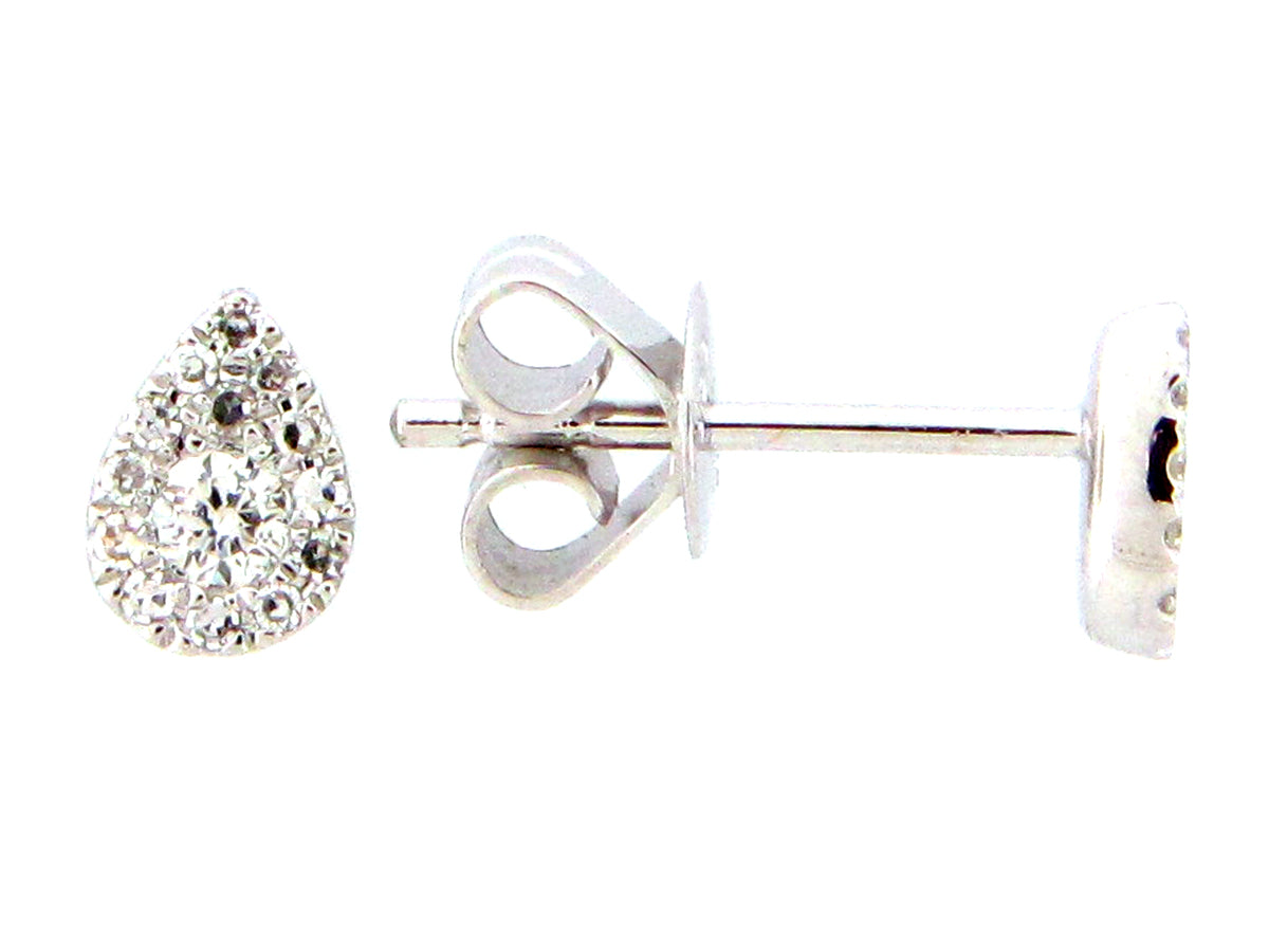 DIAMOND PEAR STUD EARRING