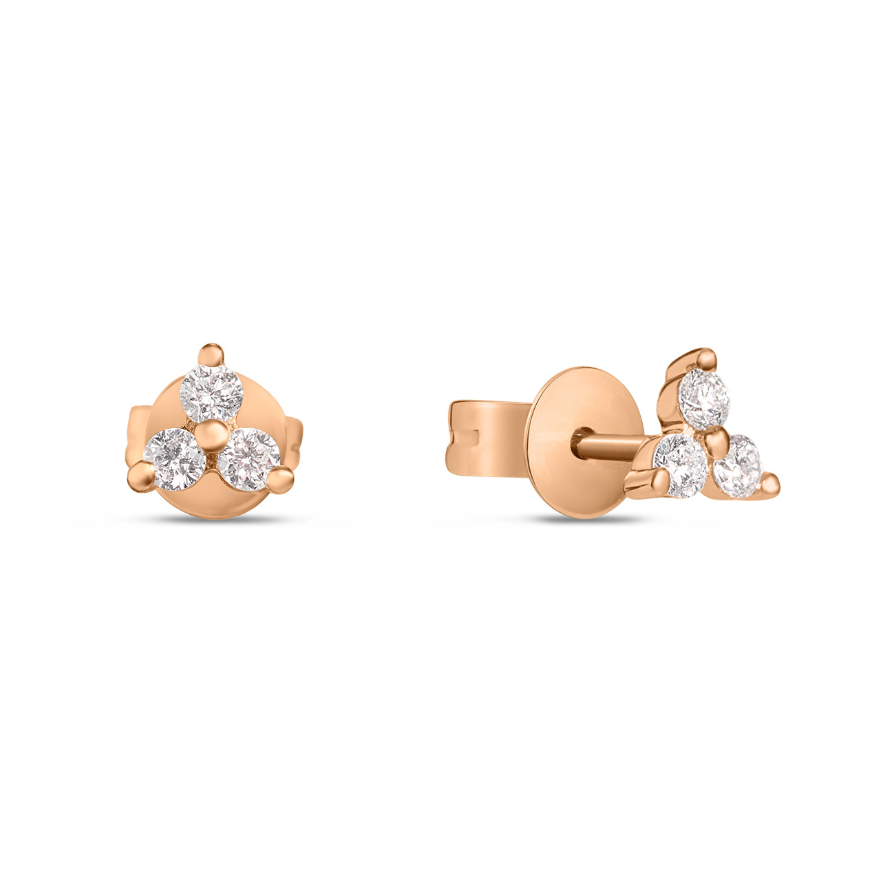 Diamond Trio Stud Earring