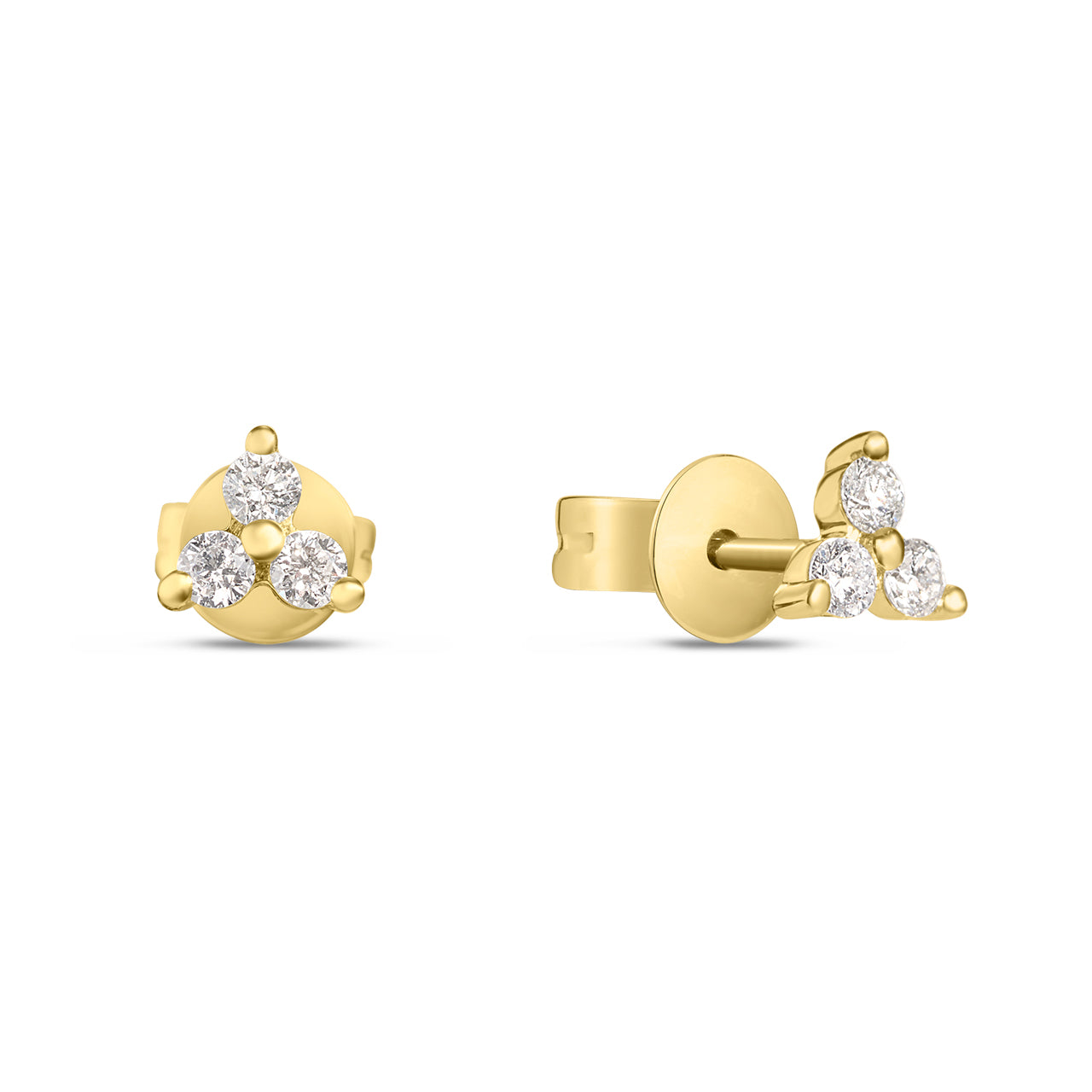 Diamond Trio Stud Earring
