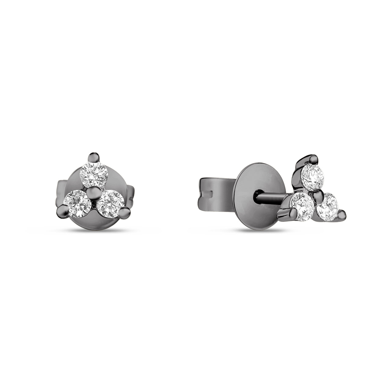 Diamond Trio Stud Earring