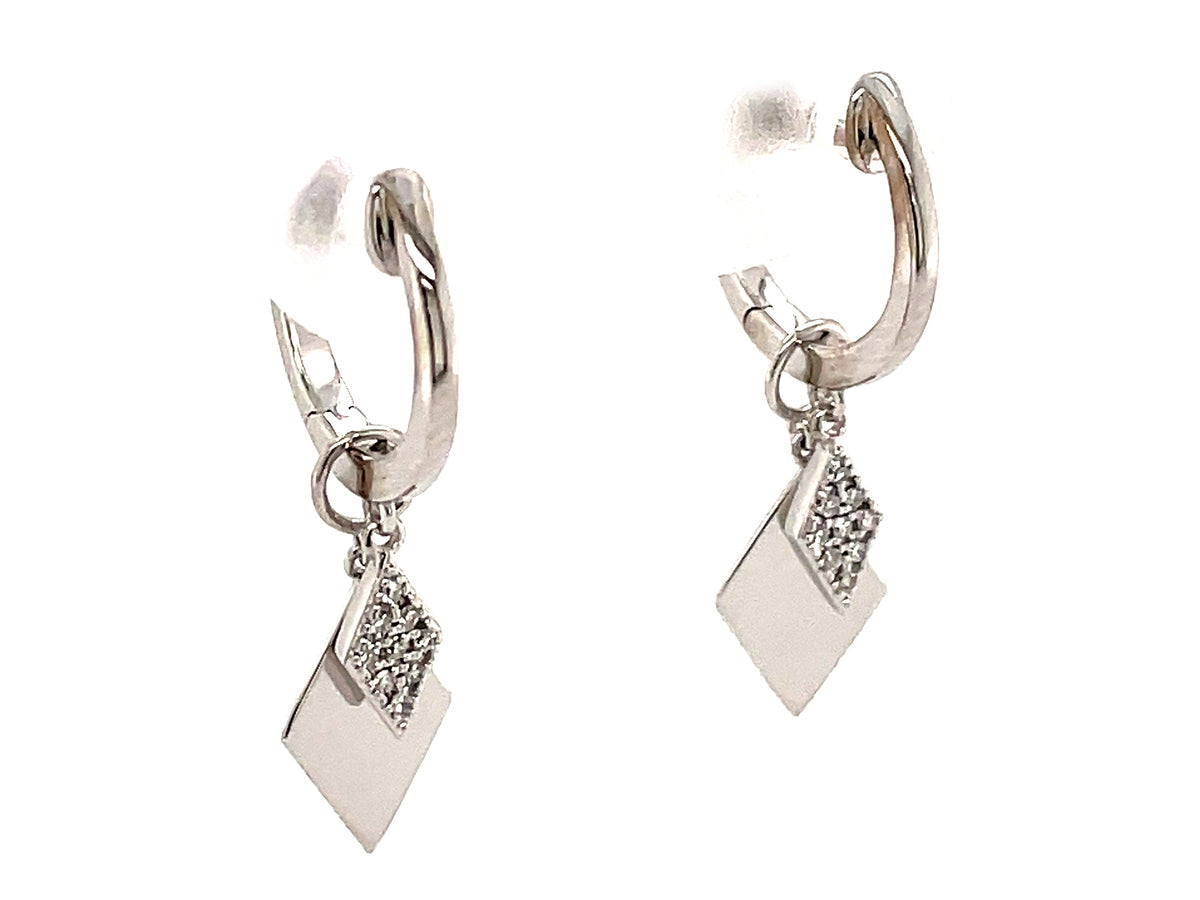 DIAMOND CHARM DANGLE EARRING