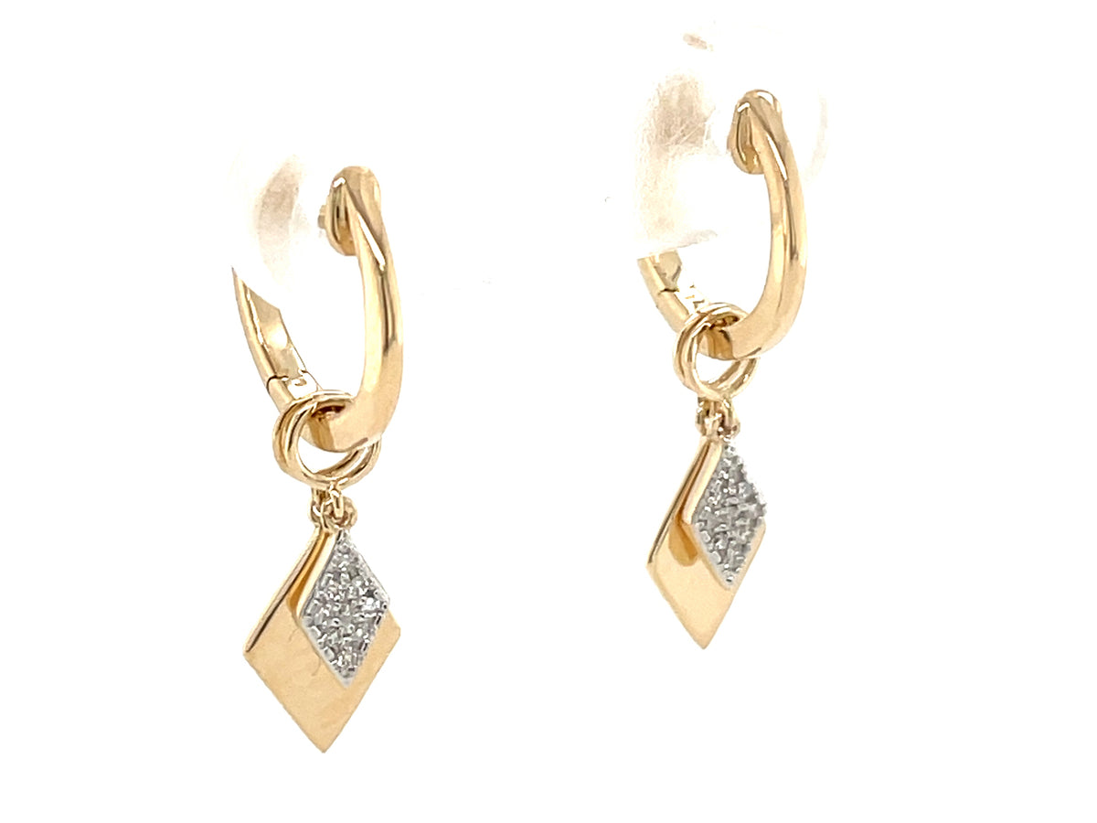 DIAMOND CHARM DANGLE EARRING