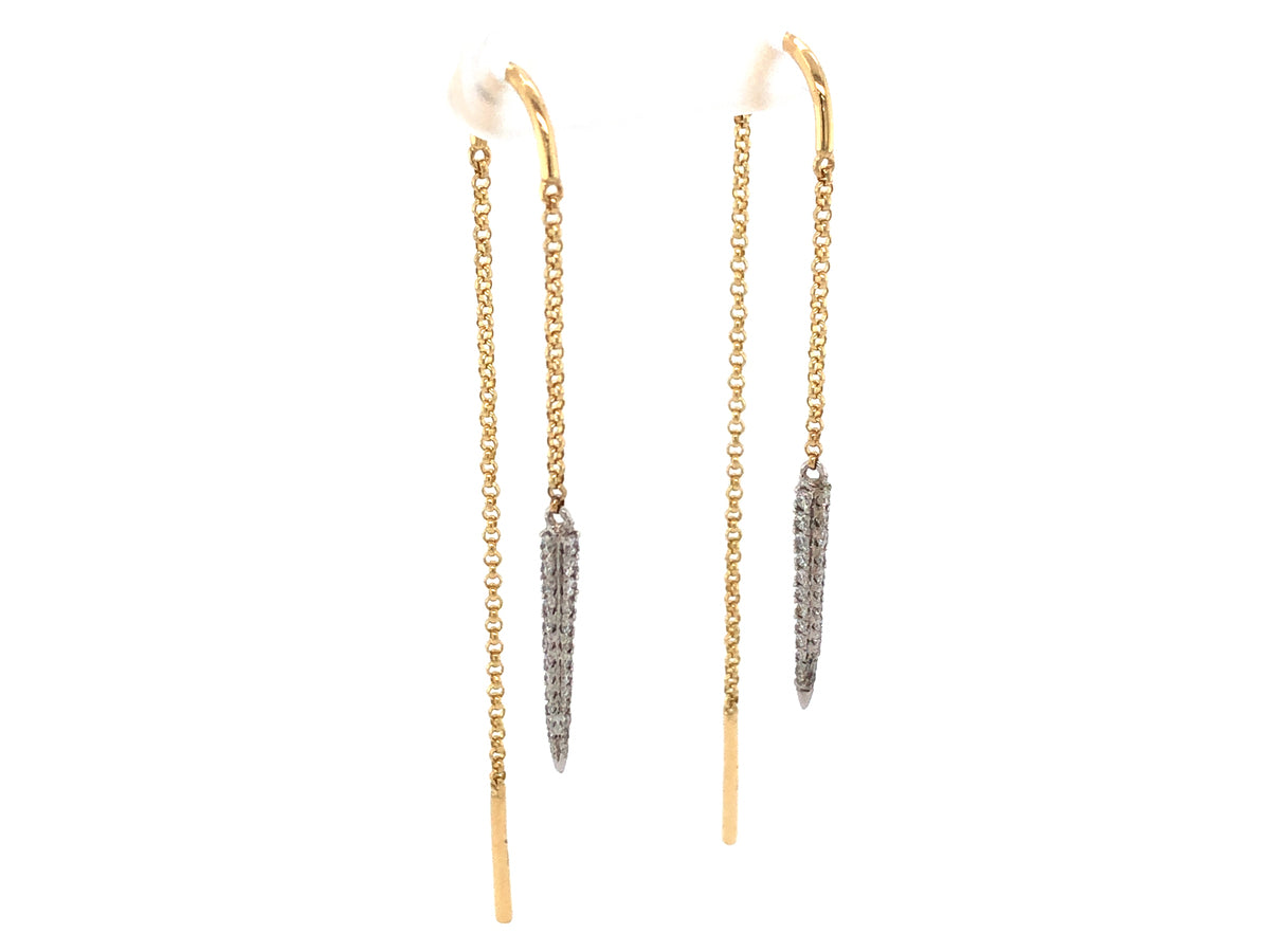 DIAMOND THREAD EARRING