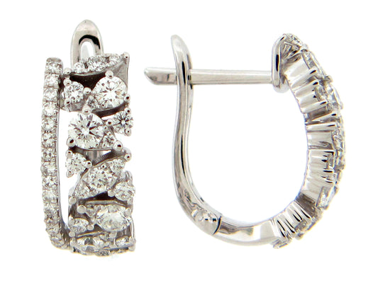 DIAMOND EARRING, 14KW (N)