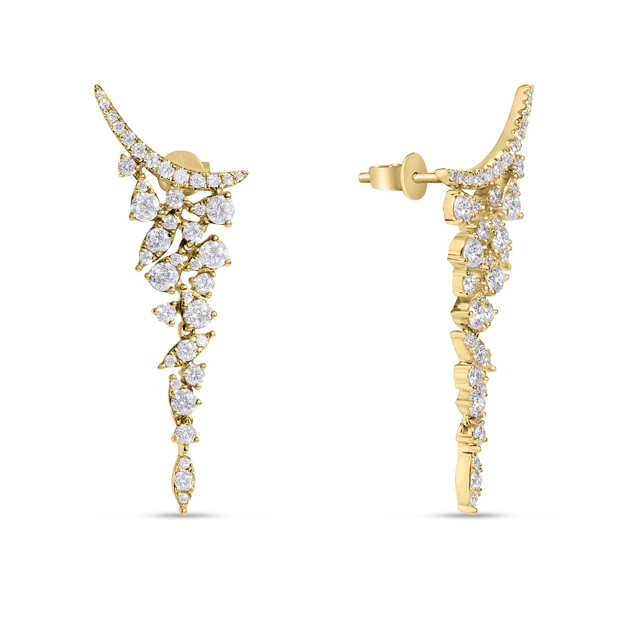 Diamond Floret Raining Earring