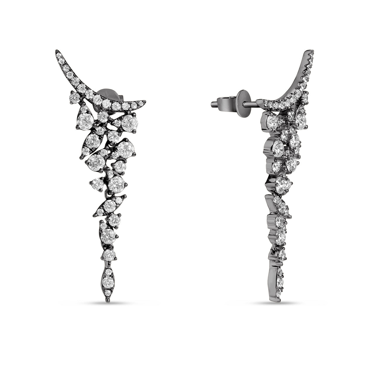 Diamond Floret Raining Earring