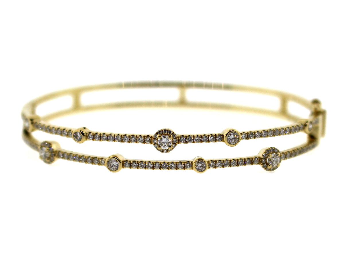 DIAMOND DOUBLE ROW BANGLE