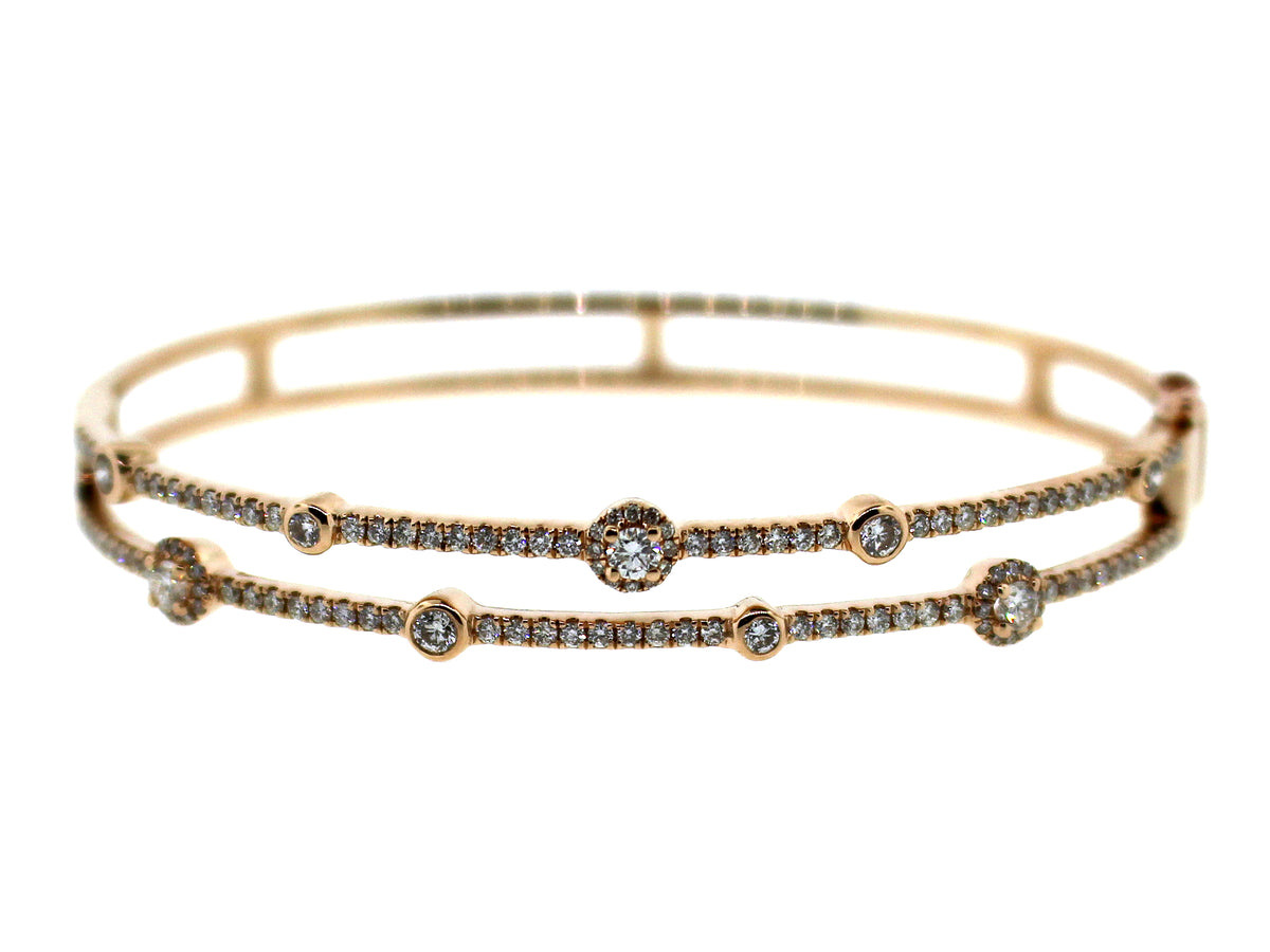 DIAMOND DOUBLE ROW BANGLE