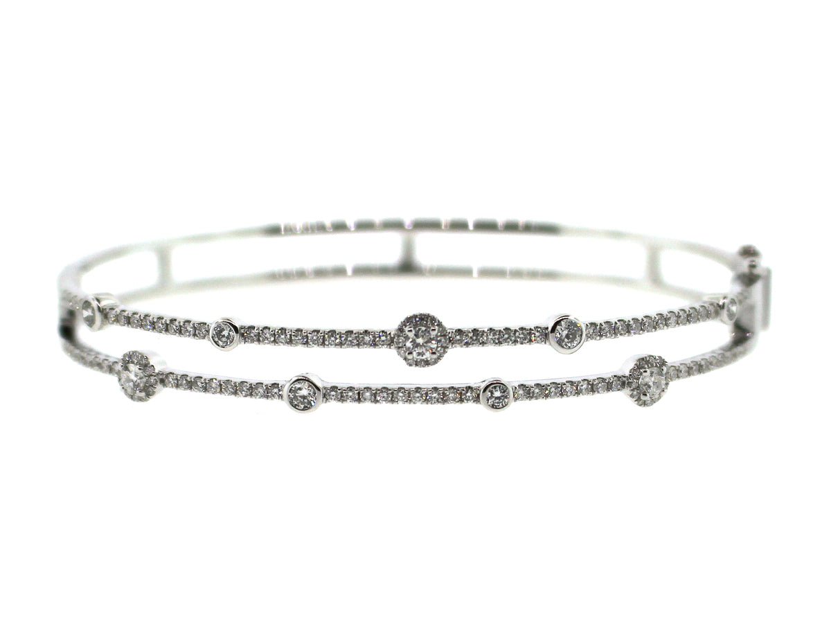 DIAMOND DOUBLE ROW BANGLE