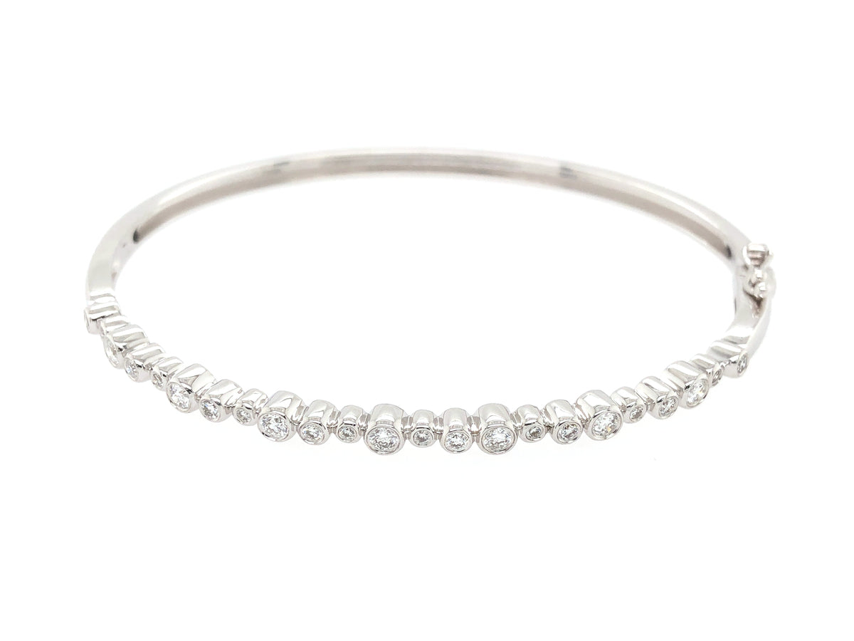 DIAMOND BANGLE, 14KW (N)