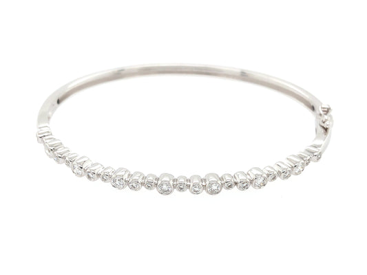 DIAMOND BANGLE, 14KW (N)