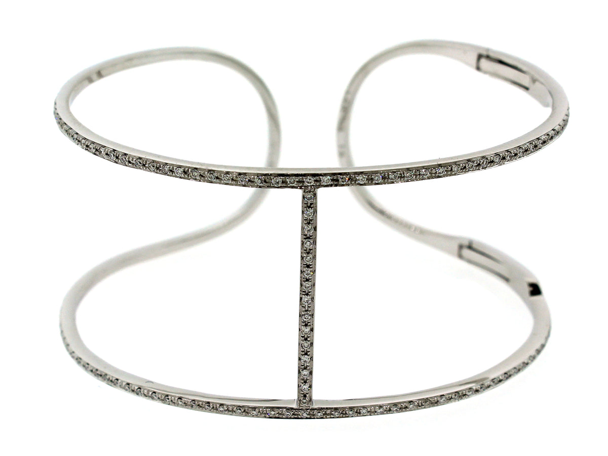 DIAMOND BANGLE, 14KW (N)