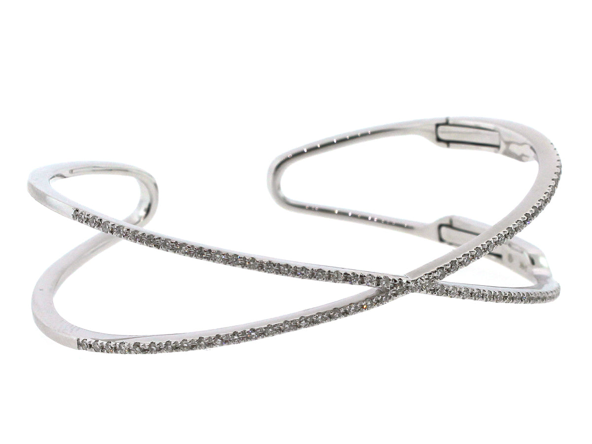 DIAMOND BANGLE, 14KW (N)