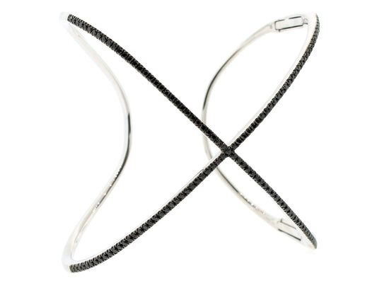 BLACK DIAMOND BANGLE, 14KW (R/H)