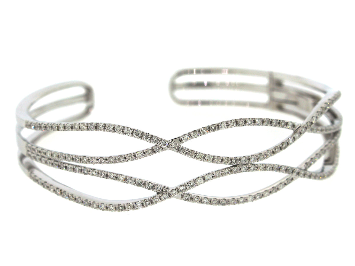 DIAMOND BANGLE, 14KW (N)