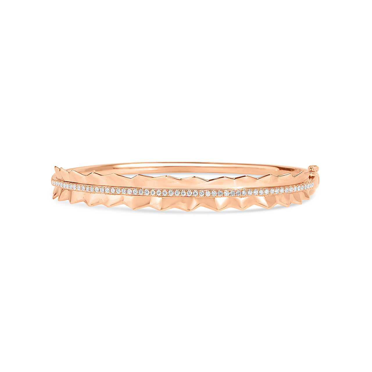 Diamond Pleated Bangle