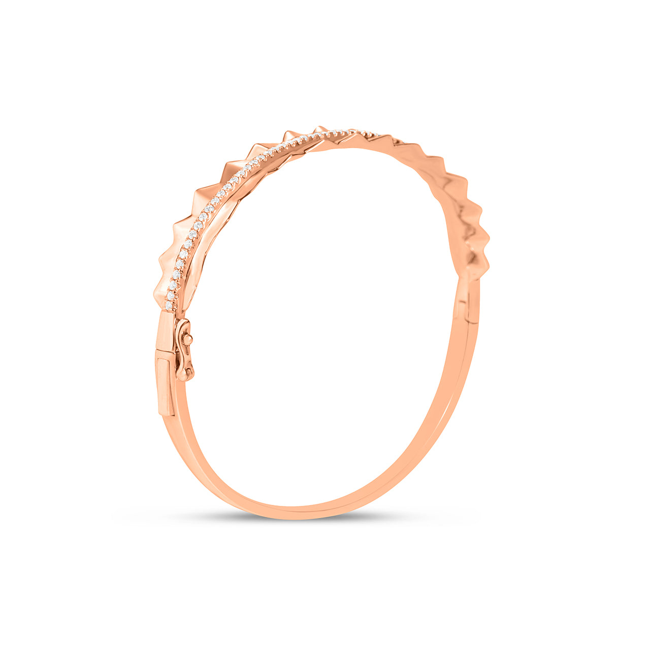 Diamond Pleated Bangle