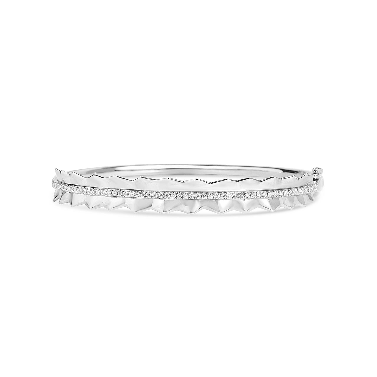 Diamond Pleated Bangle