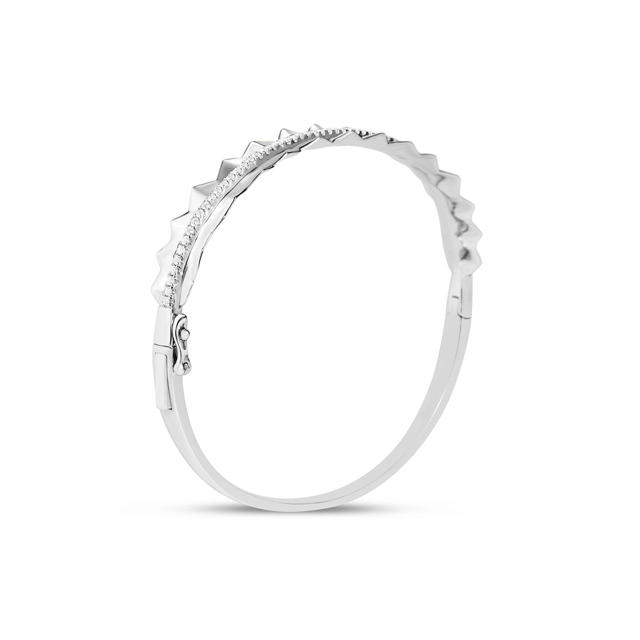 Diamond Pleated Bangle