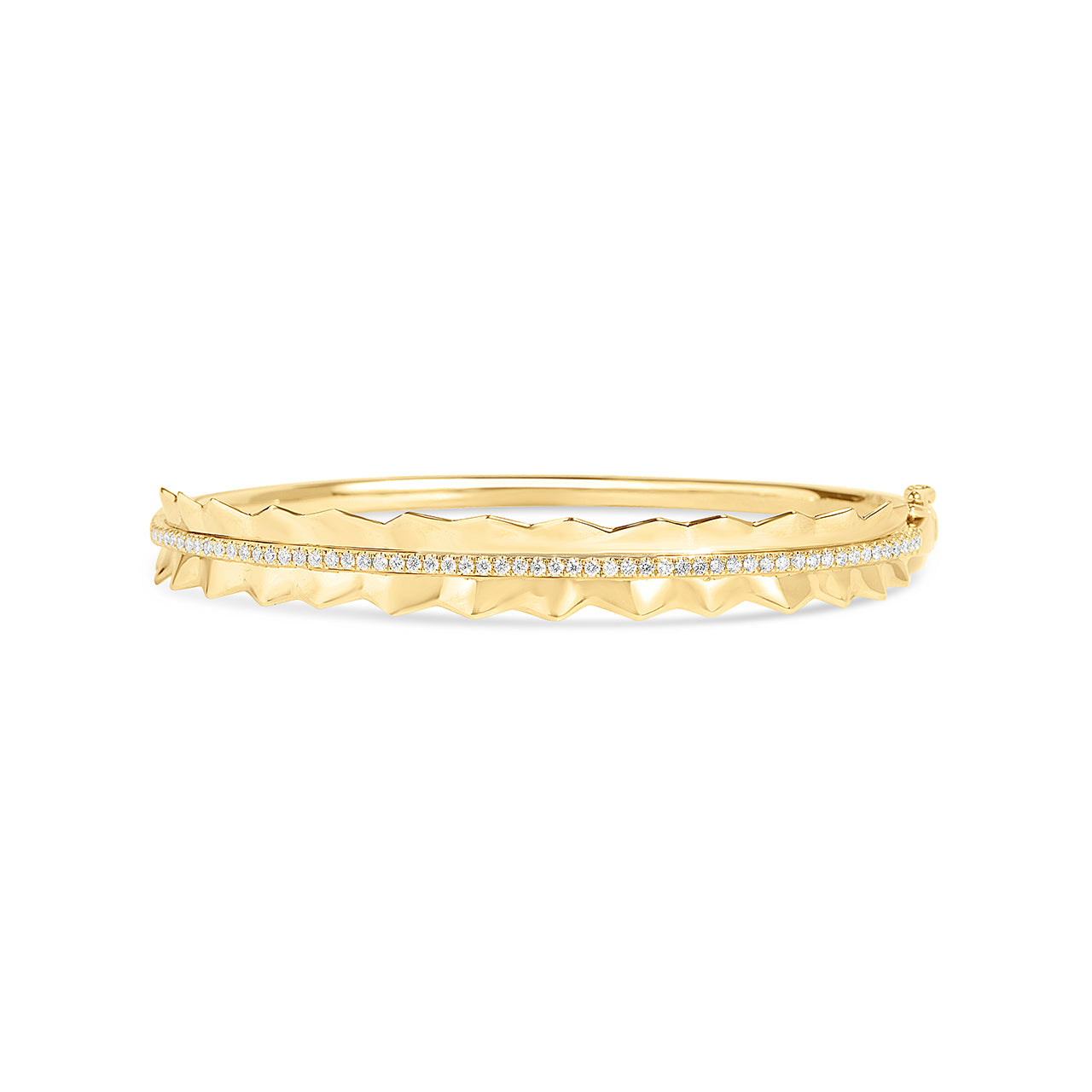 Diamond Pleated Bangle
