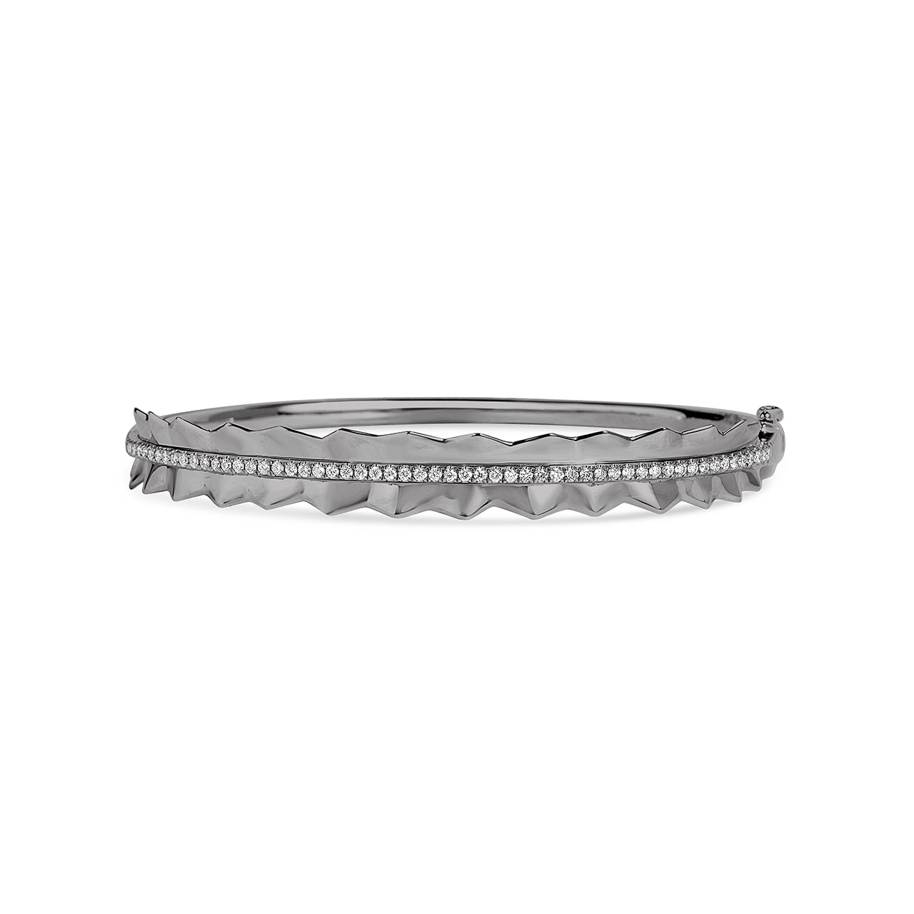 Diamond Pleated Bangle