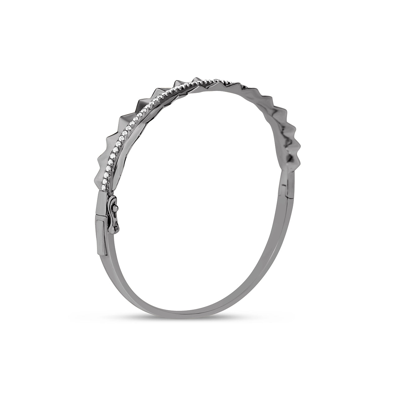 Diamond Pleated Bangle
