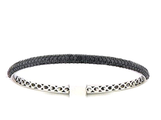 BLACK DIAMOND BANGLE, 14KW (R/H)