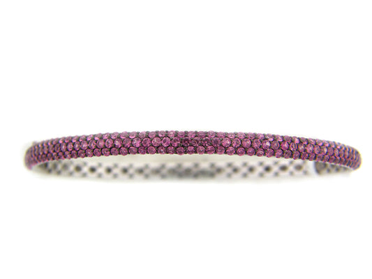 PINK SAPPHIRE BANGLE, 14KW (H)