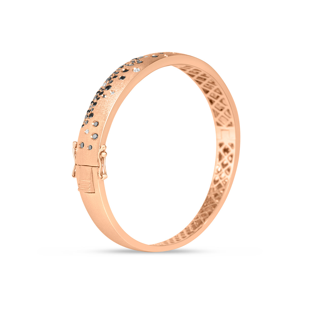 Black & White Diamond Confetti Signature Bangle