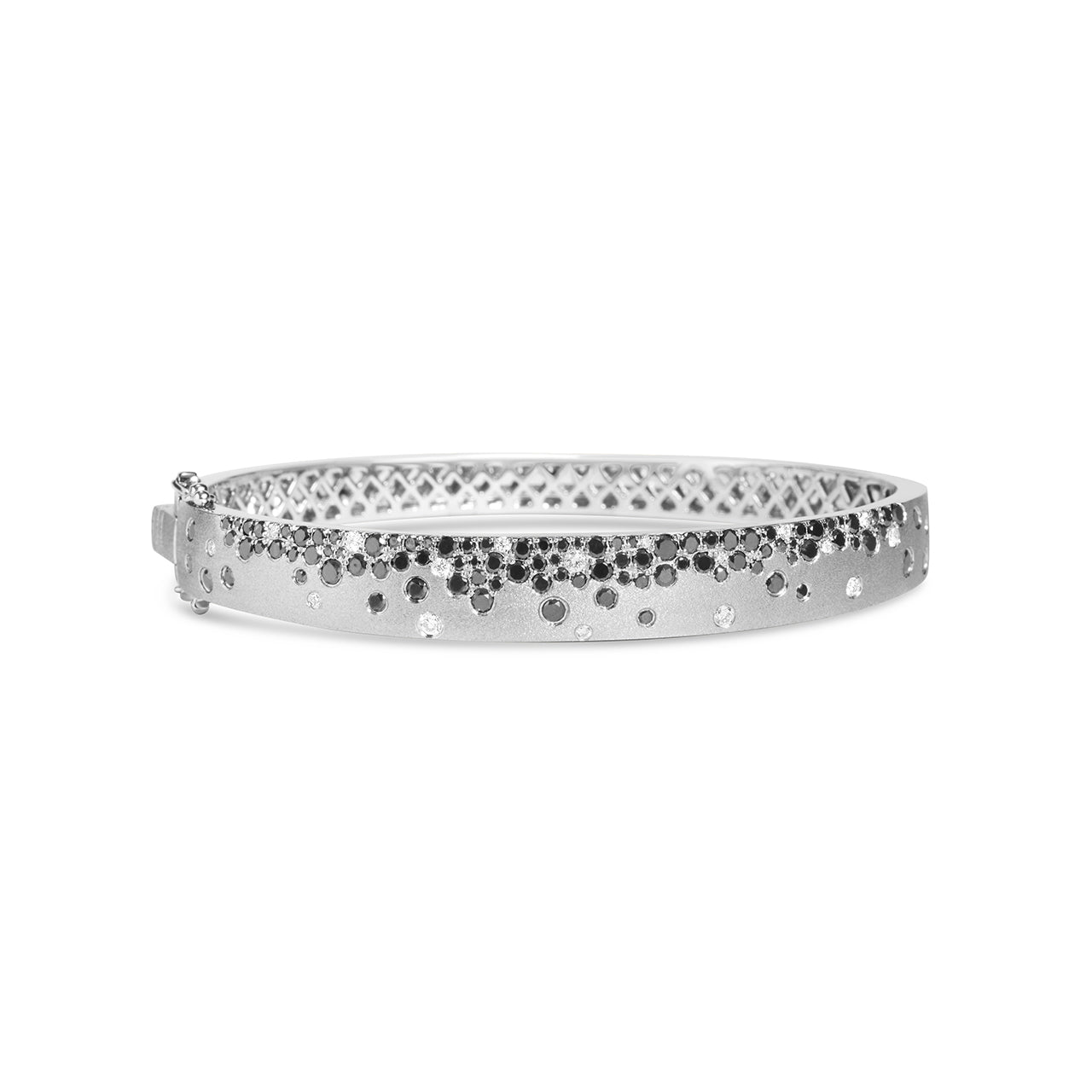 Black & White Diamond Confetti Signature Bangle