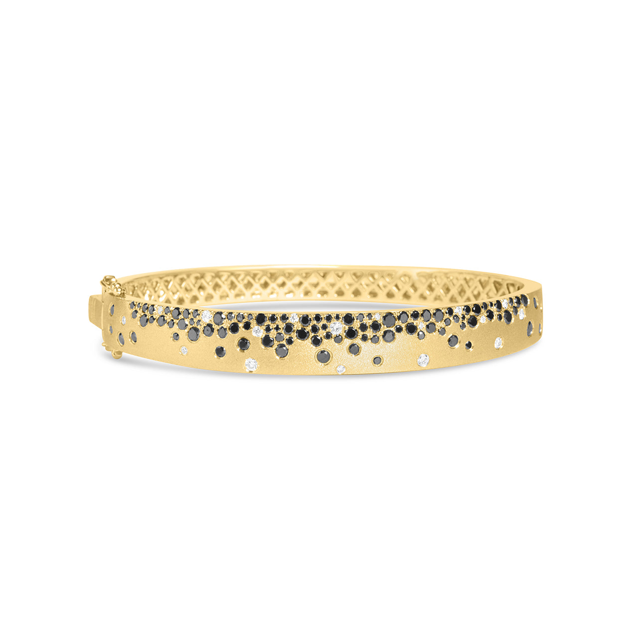 Black & White Diamond Confetti Signature Bangle