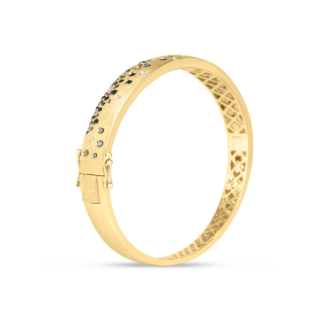 Black & White Diamond Confetti Signature Bangle