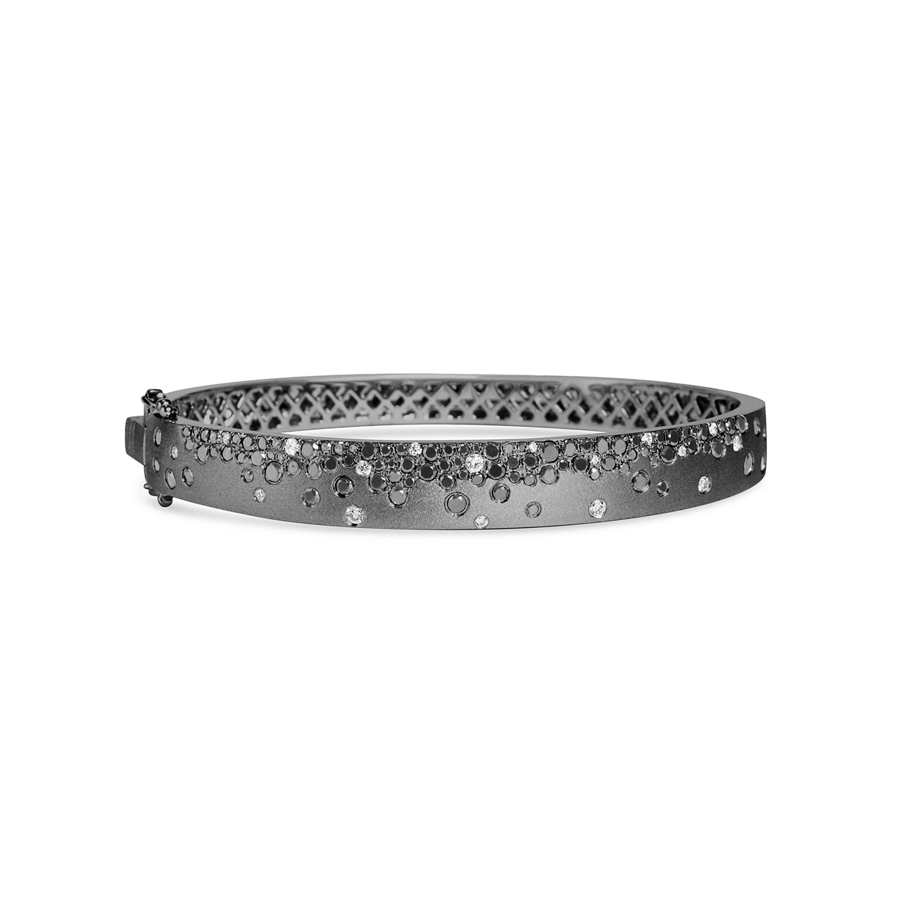 Black & White Diamond Confetti Signature Bangle