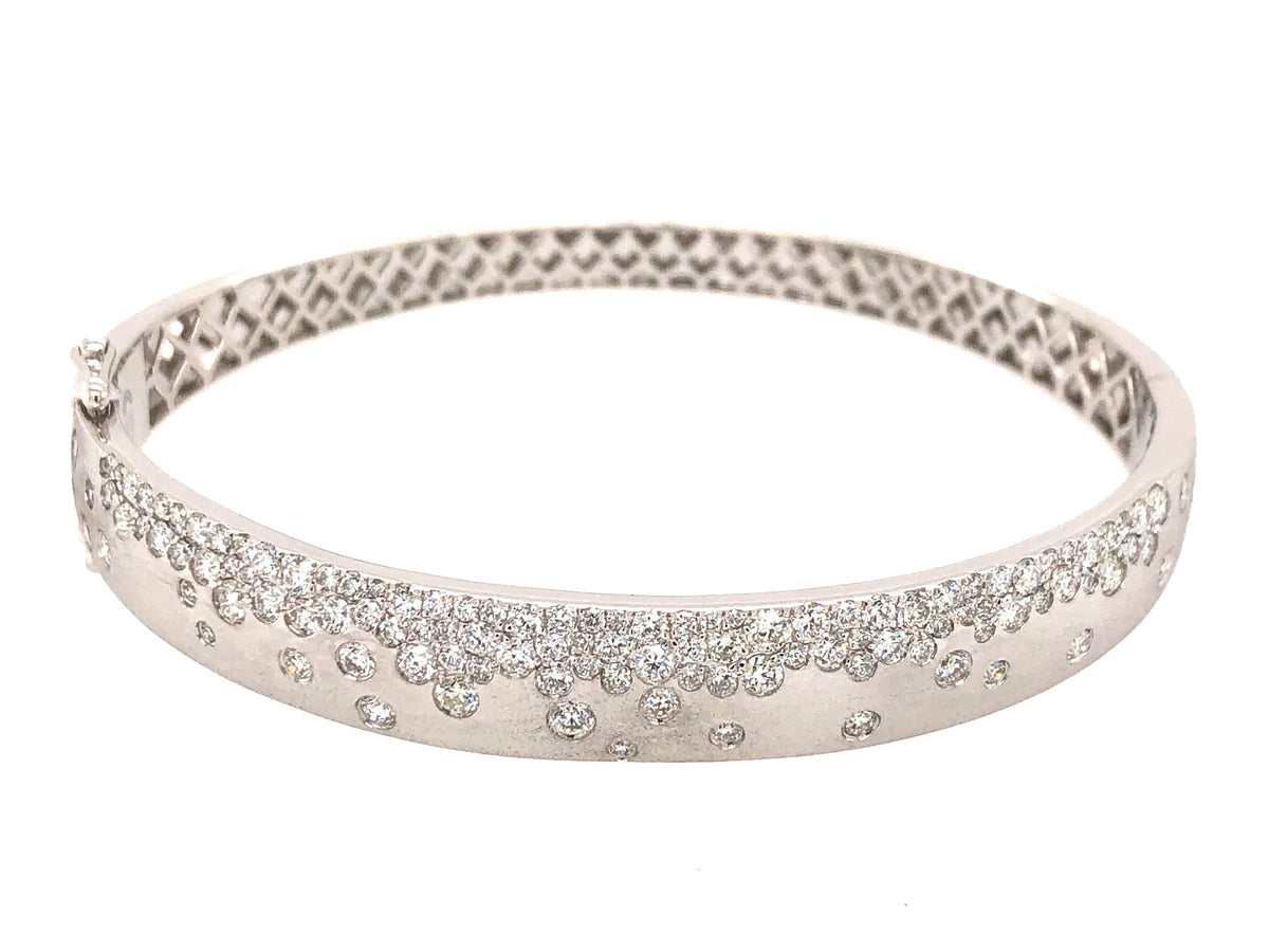 Diamond Flush Set Bangle