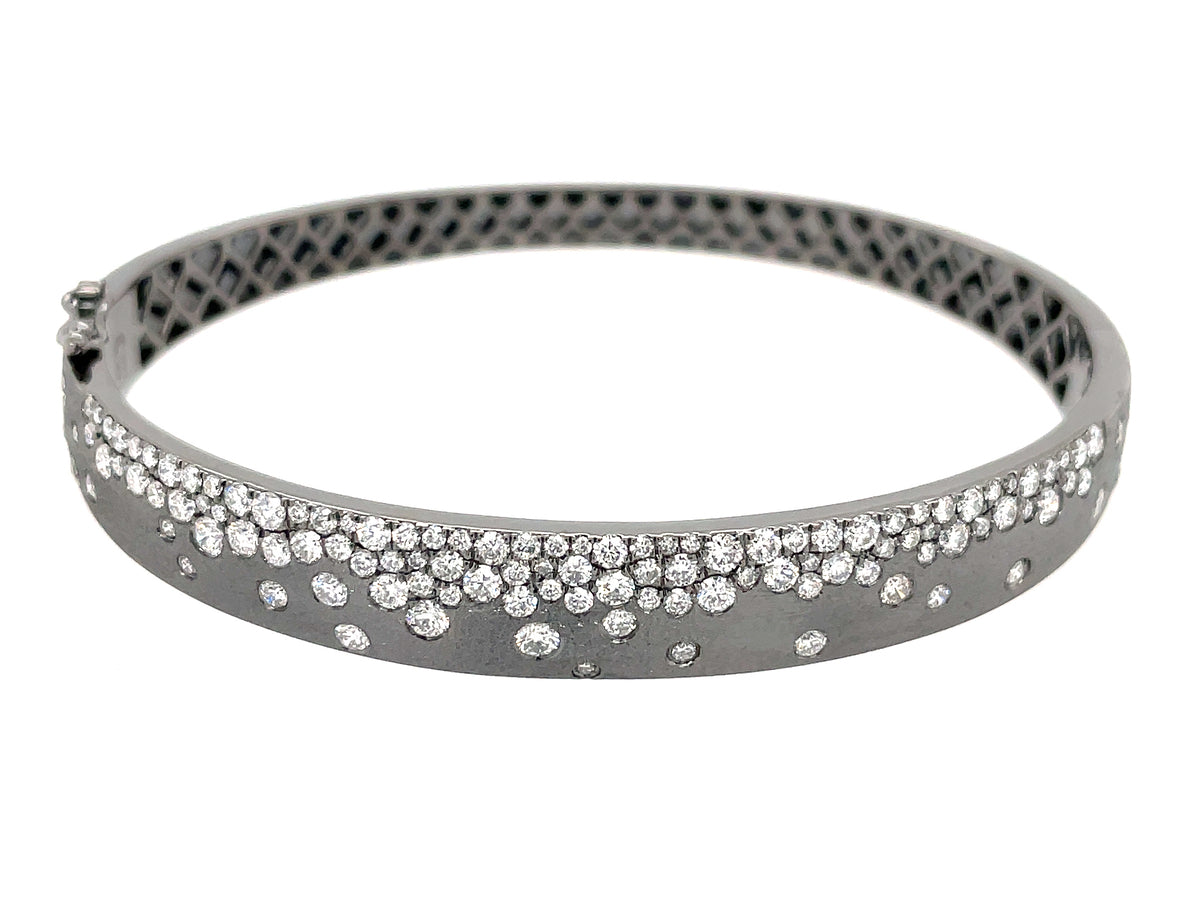 Diamond Flush Set Bangle