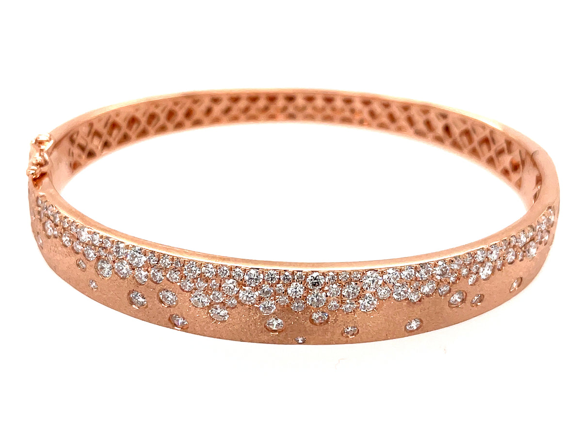 Diamond Flush Set Bangle