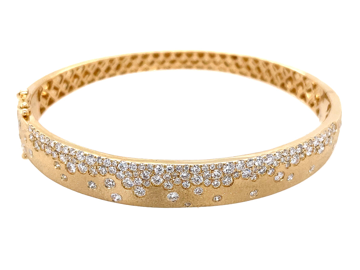 Diamond Flush Set Bangle