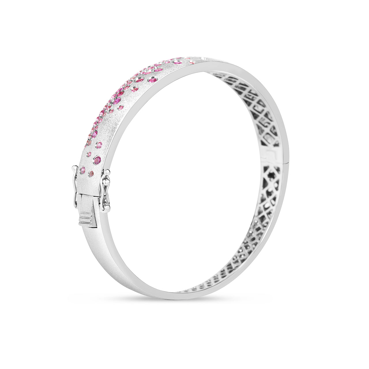 Pink Sapphire & Ruby Confetti Signature Bangle