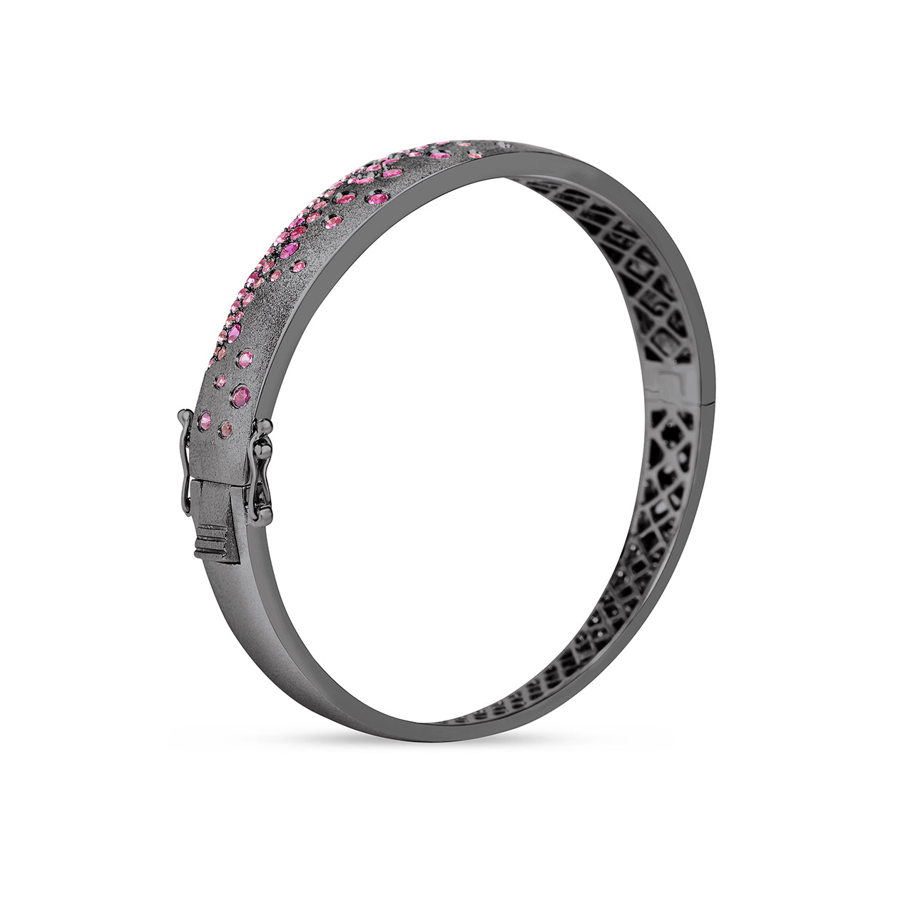 Pink Sapphire & Ruby Confetti Signature Bangle