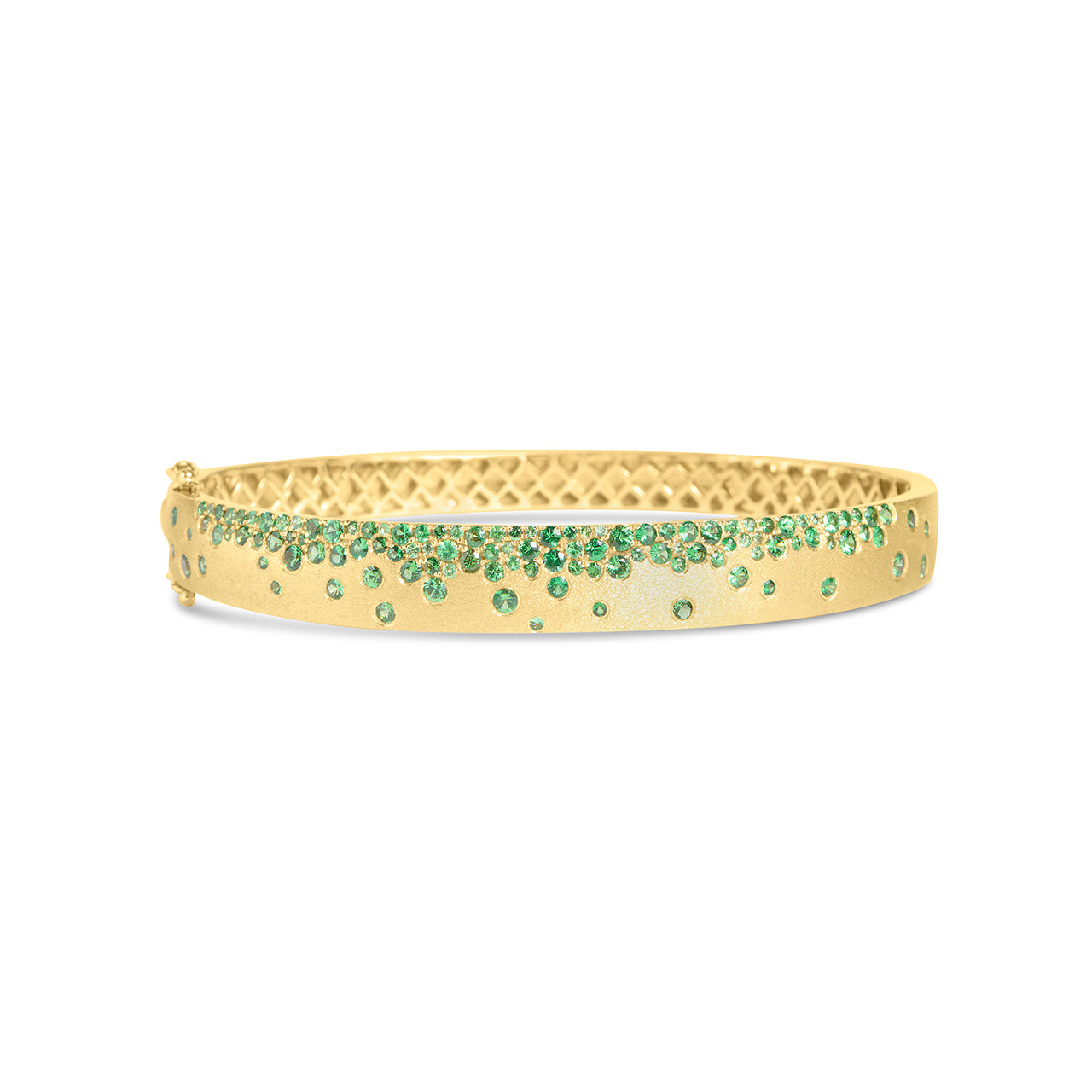 Tsavorite Confetti Signature Bangle