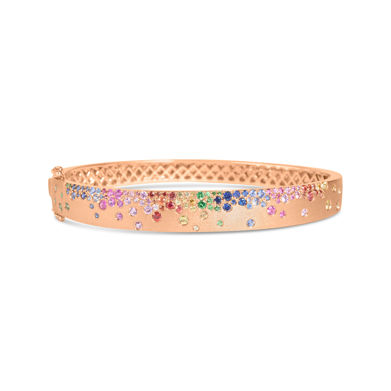 Rainbow Sapphire Confetti Signature Bangle